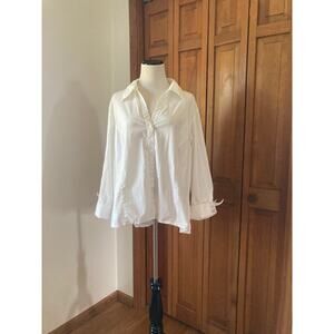 Citi Woman White Buttondown Blouse, Size 20W
